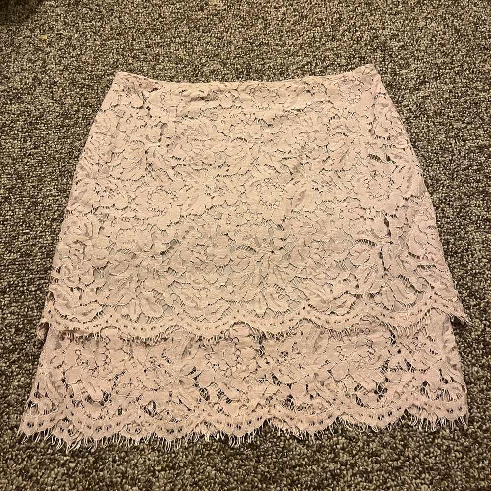 Pink Lace Skirt